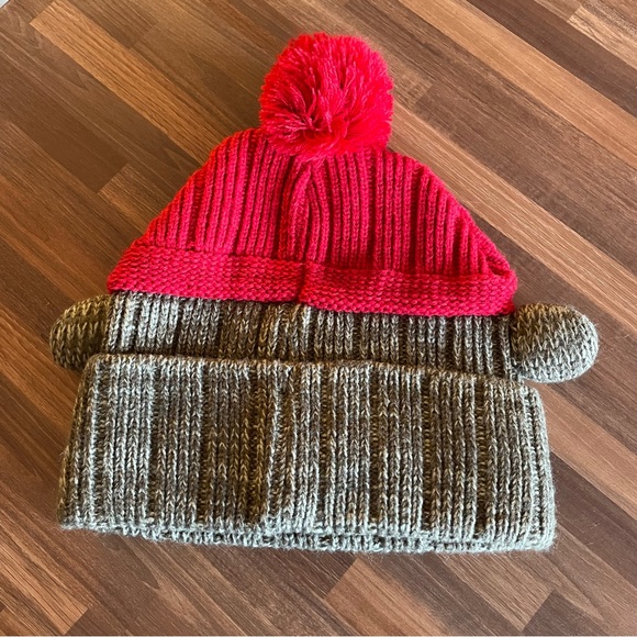 Sock Monkey Toboggan Beanie - Picture 2 of 3